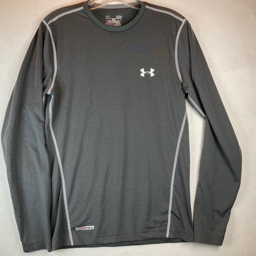 SALE ‼️Under Armour Mens Heatgear Sonic Fitted Long sleeve shirt size Small